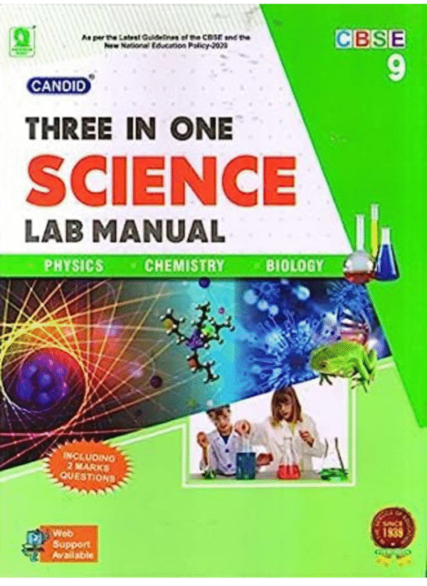 Candid CBSE Three in One Science Lab Manual: For 2024 Examinations(CLASS 9 )