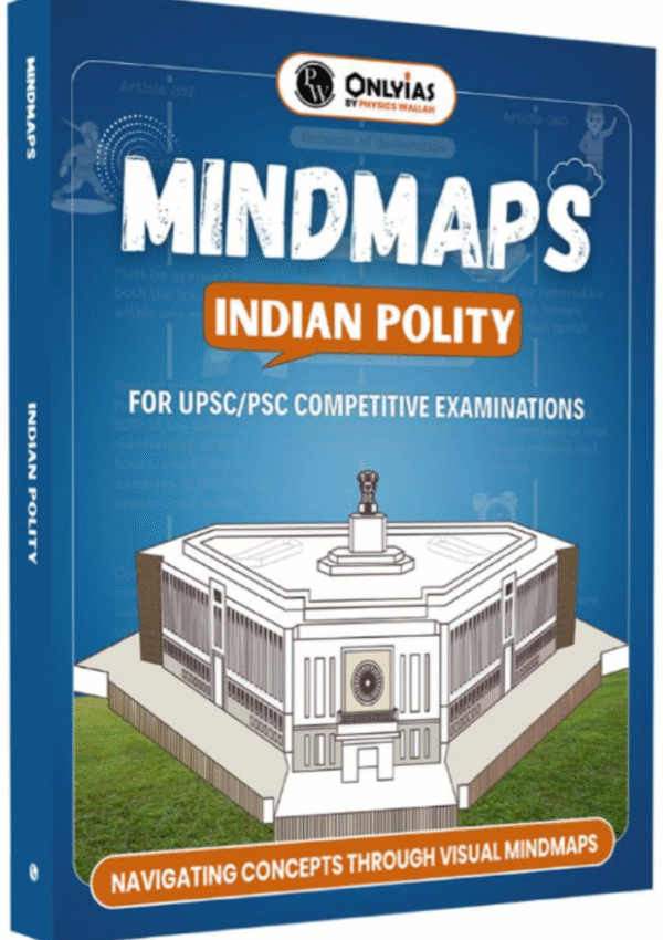 PW UPSC Mindmaps Indian Polity For UPSC/PSC Competitive Examinations | Navigating Concepts Through Visual Mindmaps [Paperback] PW