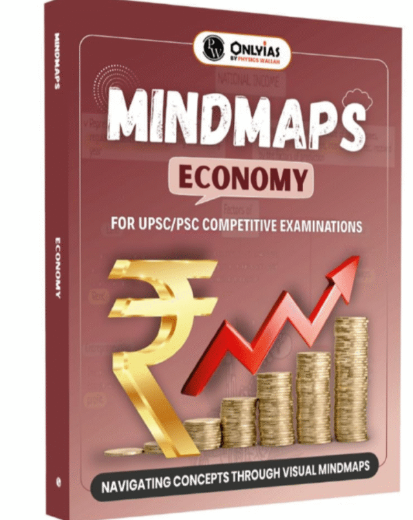 Physics Wallah PW UPSC Mindmaps Economy For UPSC/PSC Competitive Examinations | Navigating Concepts Through Visual Mindmaps [Paperback] PW