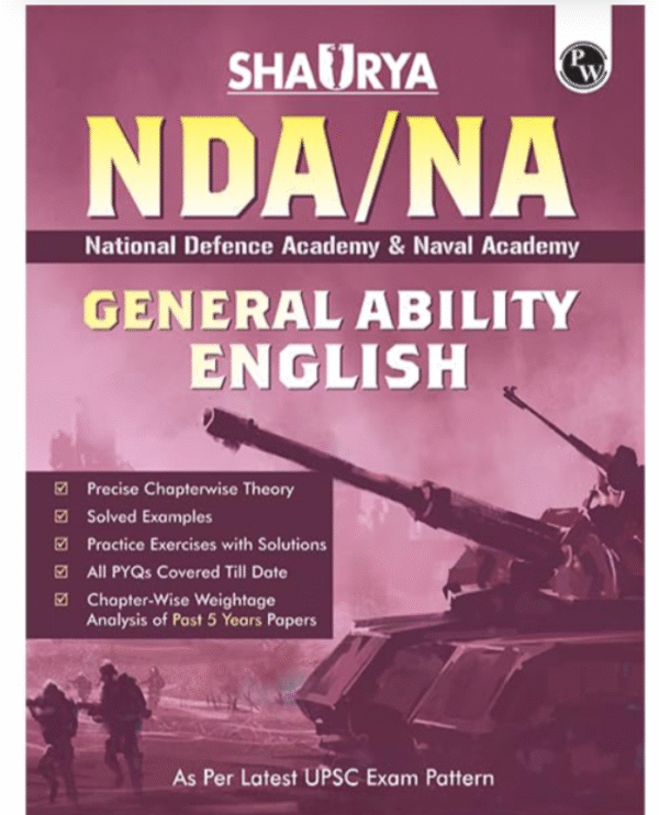 PW Shaurya NDA/NA English Book | National Defence Academy & Naval Academy Entrance Examination For 2024 [Paperback] PW