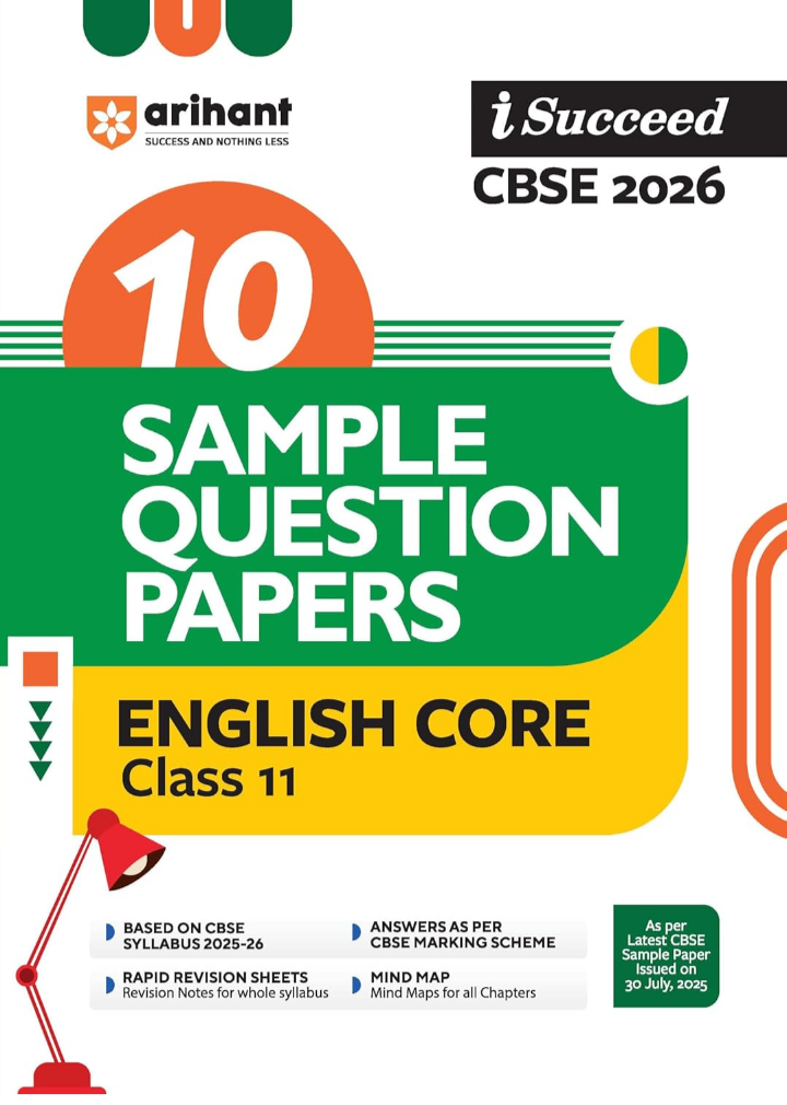 Screenshot_20250928-073656.Amazon Arihant I Succeed CBSE Sample Question Papers Class 11 English Core Exam 2026 | 10 Sample Papers | Based on Latest CBSE Specimen Paper | Rapid Revision Sheets, Mind Maps, Answers as per CBSE Marking Scheme | English Medium - Image 1