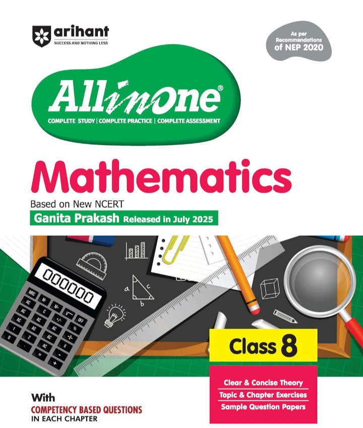 Screenshot_20251001-153627.Amazon Arihant All in One Mathematics Class 8 Book 2025 | NCERT Textbook Based | Exploring Society: India and Beyond | Complete Study, Practice & Assessment with Mind Maps, Chapter Exercises & Sample Question Papers | English Medium - Image 1