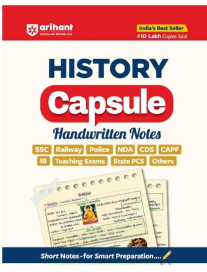 Screenshot_20251003-163118.Amazon Arihant English medium History Capsule Handwritten Notes – Smart & Short Revision Guide for SSC, Railway, State PCS, NDA, CDS, ... for Quick Exam Success - Image 1