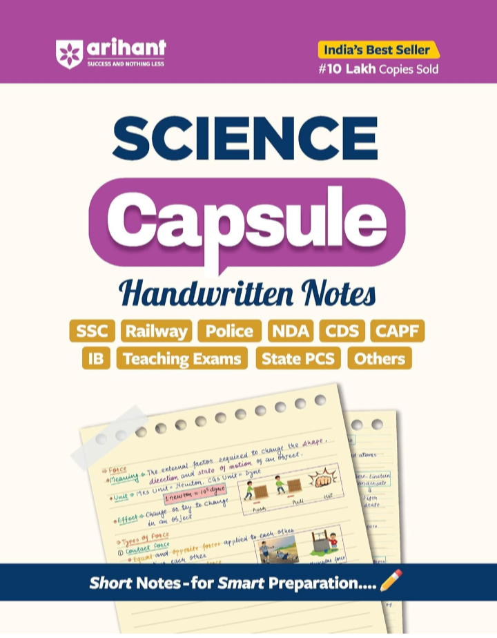 Screenshot_20251004-171518.Amazon Arihant Science Capsule Handwritten Notes 2025 | SSC, Railway, Police, NDA, CDS, CAPF, IB, State PCS & Teaching Exams | Short Notes, Quick Revision, Previous Year Based, Smart Preparation Guide | English Medium - Image 1