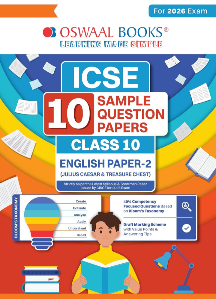 Screenshot_20251011-190859.Amazon Oswaal ICSE 10 Sample Question Papers Class 10 English Paper-2 (Literature) for Board Exam 2026 (Strictly aligned with CISCE Latest Specimen Paper ... with Explanations & Board Marking Scheme - Image 1