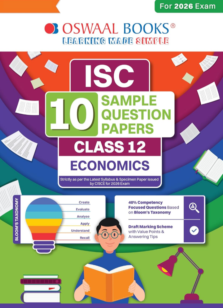 Screenshot_20251011-191406.Amazon Oswaal ISC 10 Sample Question Papers Class 12 Economics for Board Exam 2026 (Based on CISCE Latest Specimen Paper 2026) With Competency-Based Questions & Board Marking Scheme - Image 1