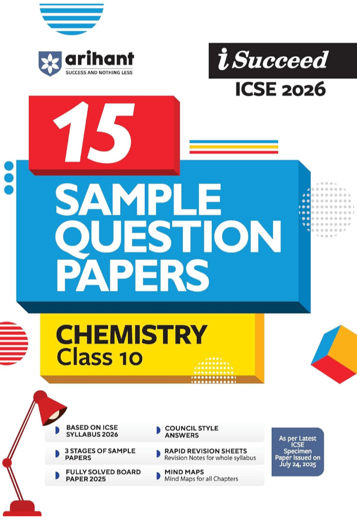 Screenshot_20251013-121531.Amazon Arihant I Succeed ICSE 15 Sample Question Papers Chemistry Class 10 | ICSE 2026 Board Exam | Fully Solved Specimen Paper & Board Paper 2025 | Based on Latest ICSE Syllabus | Council Style Answers | English Medium - Image 1