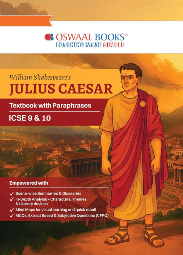 Oswaal Julius Caesar - Textbook with Paraphrases (ICSE 9 & 10)