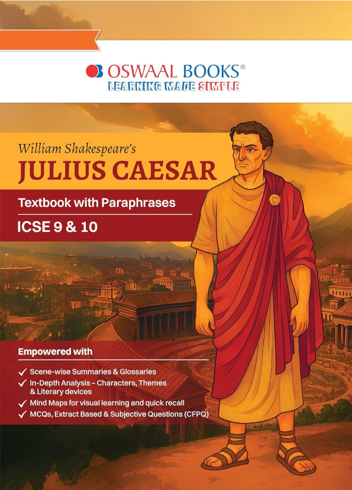 Screenshot_20251015-140329.Amazon Oswaal Julius Caesar - Textbook with Paraphrases (ICSE 9 & 10) - Image 1