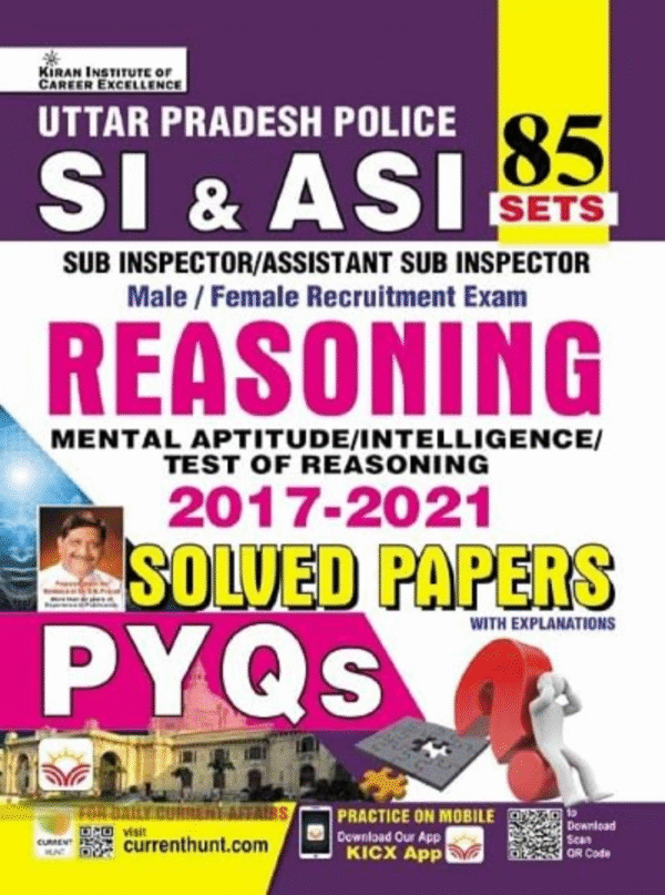 UP SI & ASI Reasoning 2017 To 2021 Solved Papers Total 85 PYQs Sets(English Medium)(4661)
